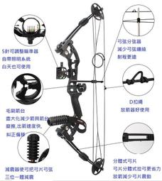 AMS 捕鱼弓黑色射箭用品