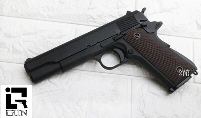 2館 iGUN M1911 CO2槍 全金屬 MC(COLT 45手槍MEU柯特1911科特BB槍瓦斯槍短槍V12
