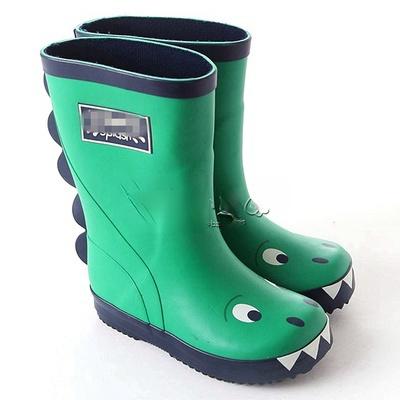 預購 兒童橡膠防滑雨鞋 造型綠恐龍 兒童雨鞋 幼童雨鞋 男童雨鞋 童雨鞋 童雨靴 恐龍雨鞋