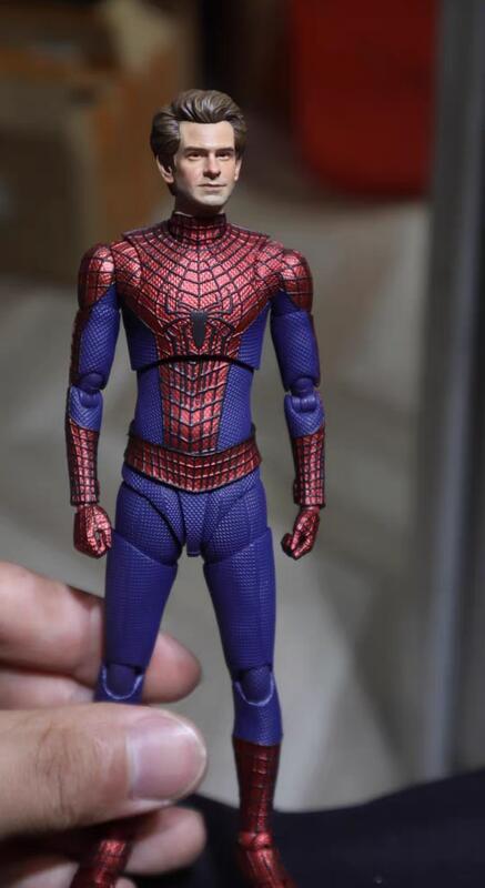 [鋼彈小鋪] 訂製品 6寸 Marvel 蜘蛛人 塗裝完成品肉脖子 加菲頭雕 shf用