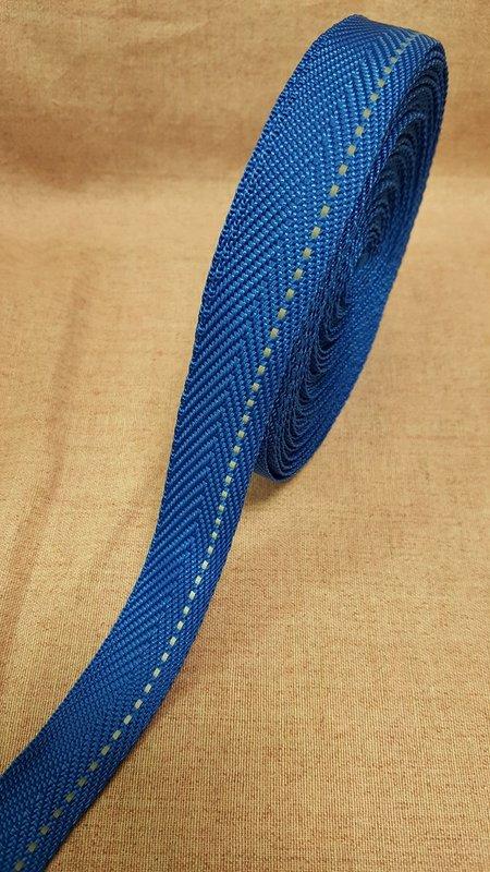 『 永富 』23mm (7/8英吋) 寶藍斜紋+反光1條1 包邊 織帶 台灣製造,另有 織帶車縫,織帶加工 (出清庫存)