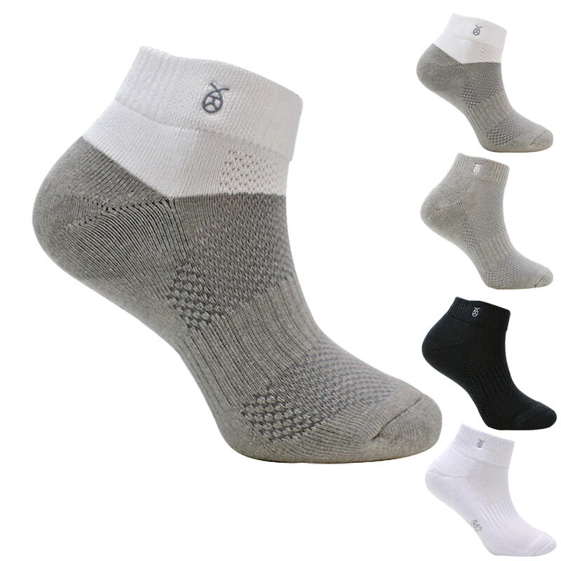 雪夫 CHAFER, MIT 男性運動襪, 奈米竹炭銀絹氣墊織法除臭健康1/2 款
