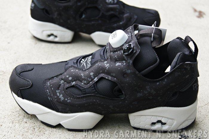 HYDRA】REEBOK INSTA PUMP FURY SP 黑白潑漆黑魂充氣男鞋【AQ9803