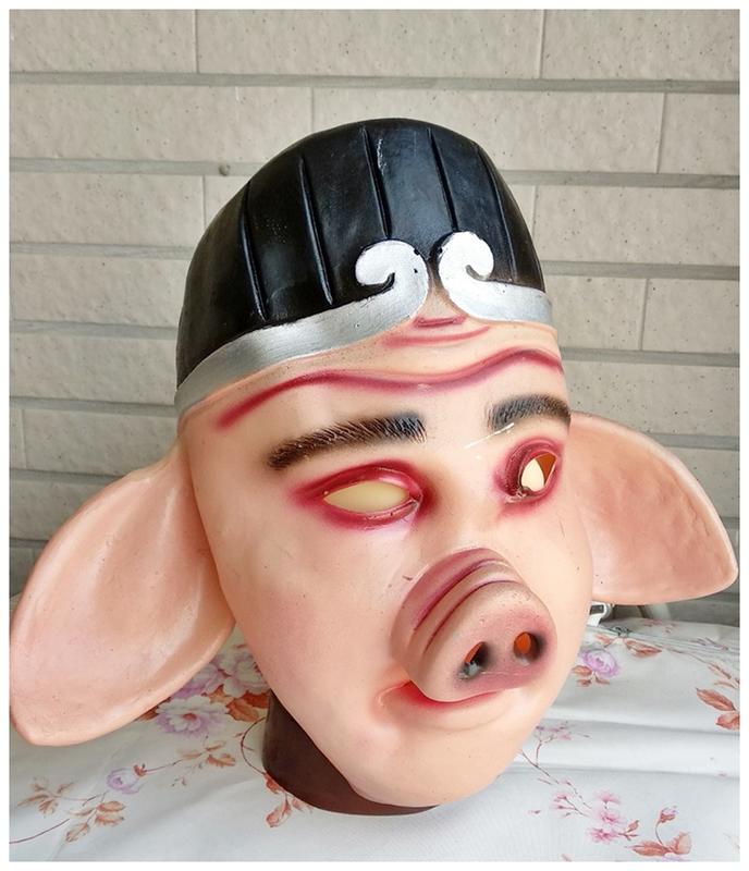 【銅鈑屋】豬八戒 面具 萬聖節 COSplay 主題面具 化妝舞會 表演 動物 搞笑 豬鼻子 豬八戒