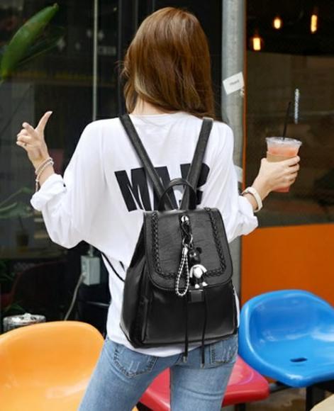 日韓版學院風百搭大學生實用後背包