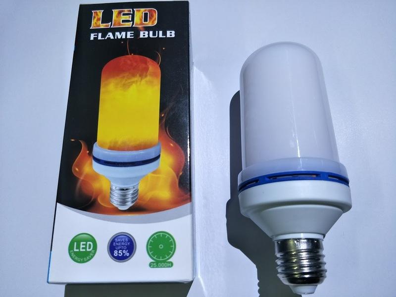 LED火焰燈泡 仿真火焰 E27接頭 3D動態燈泡  氣氛燈 使用電壓AC85~265V