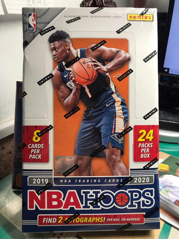 NBA 2019-20 Panini Hoops Basketball 籃球卡 卡盒 Zion Kobe雙簽