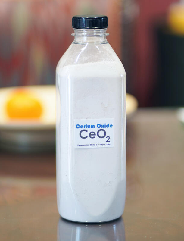 CeO2拋光粉1000g進口高純度1KG玻璃粉500g氧化鈰250g玻璃200g刮痕150g修復100g去油膜&合成鹿皮