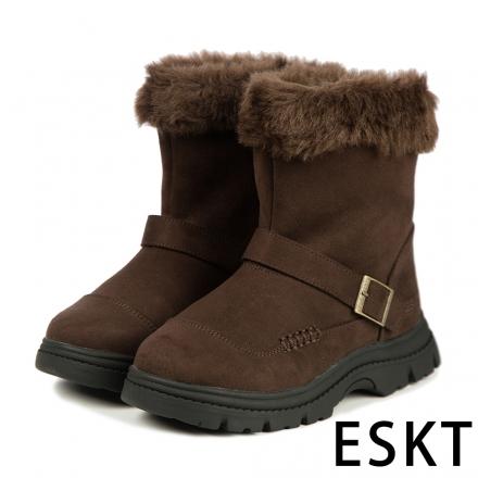 ESKT 兒童雪鞋-咖啡 SN222  特價1350
