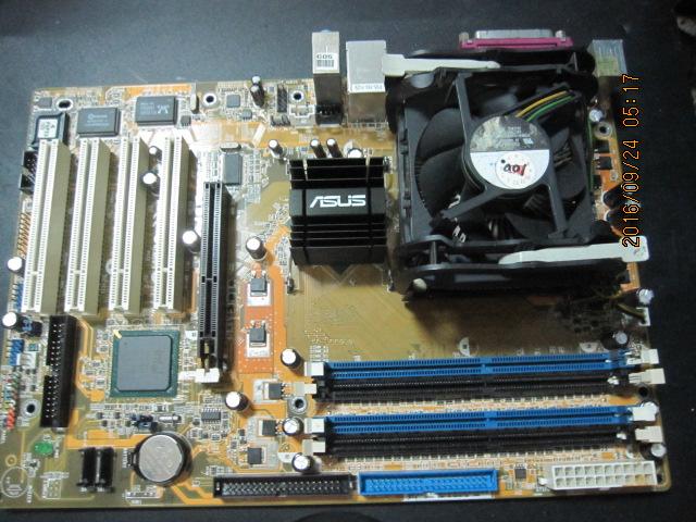 478華碩主機板P4P800 +記憶體+CPU處理器 含風扇