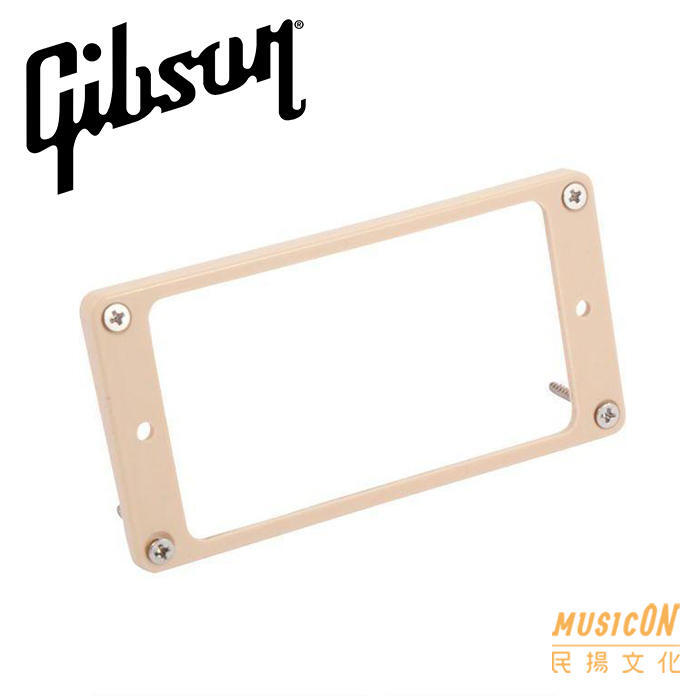 缺【民揚樂器】原廠零件 Gibson PR015 電吉他雙線圈拾音器邊框 米白色 前段 Neck用