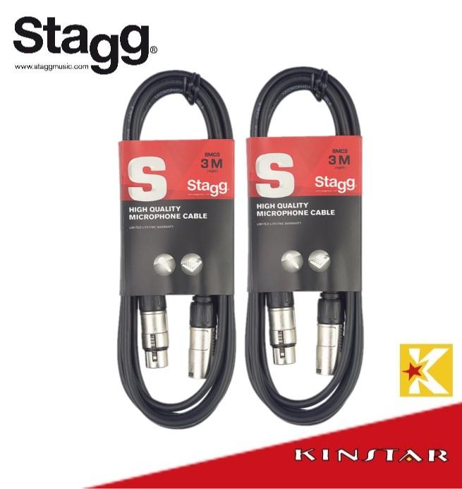 【金聲樂器】比利時 Stagg SMC3 S系列 3M 麥克風線 2條入