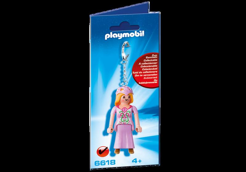 Playmobil 摩比 6618 絕版 全新 粉紅公主 鑰匙圈