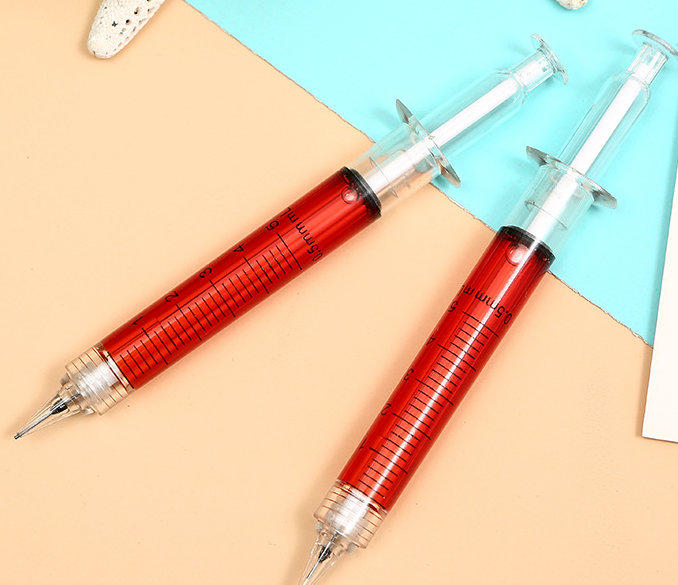 【雜貨店】仿真注射器自動鉛筆 針筒自動鉛筆9元