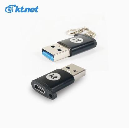 ~協明~ Kt.net USB3.0轉TYPEC母鋁合金轉接頭 附鍊條 TYPEC轉接頭 USB3.0 雙面插拔
