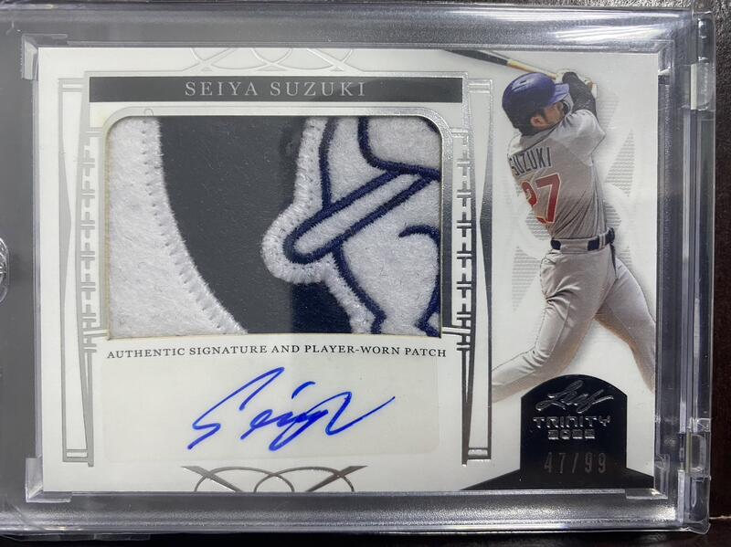鈴木誠也小熊隊Seiya Suzuki 2022 Leaf Trinity Auto Patch Cubs