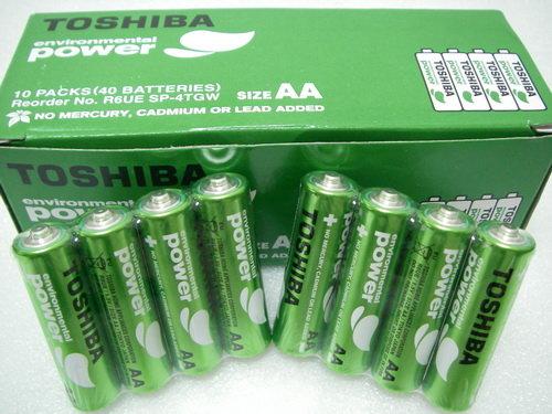 YT（宇泰五金）正日本TOSHIBA東芝/無鉛綠碳鋅3號AA環保電池1.5V/品質保證/清倉大特賣