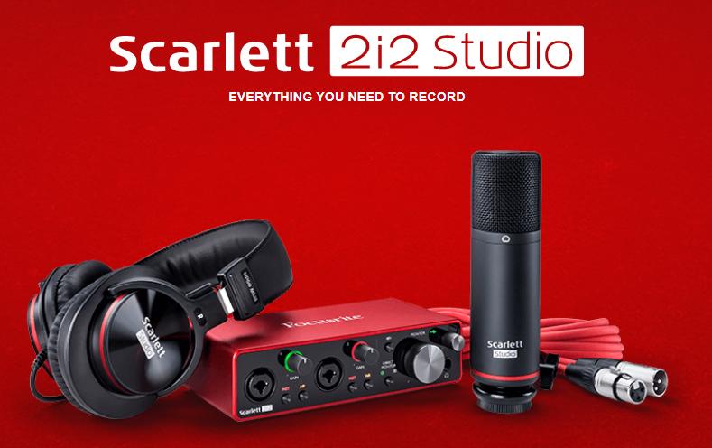 【聖地搖滾】Focusrite Scarlett 2i2 studio 3rd Gen 三代 錄音介面套裝