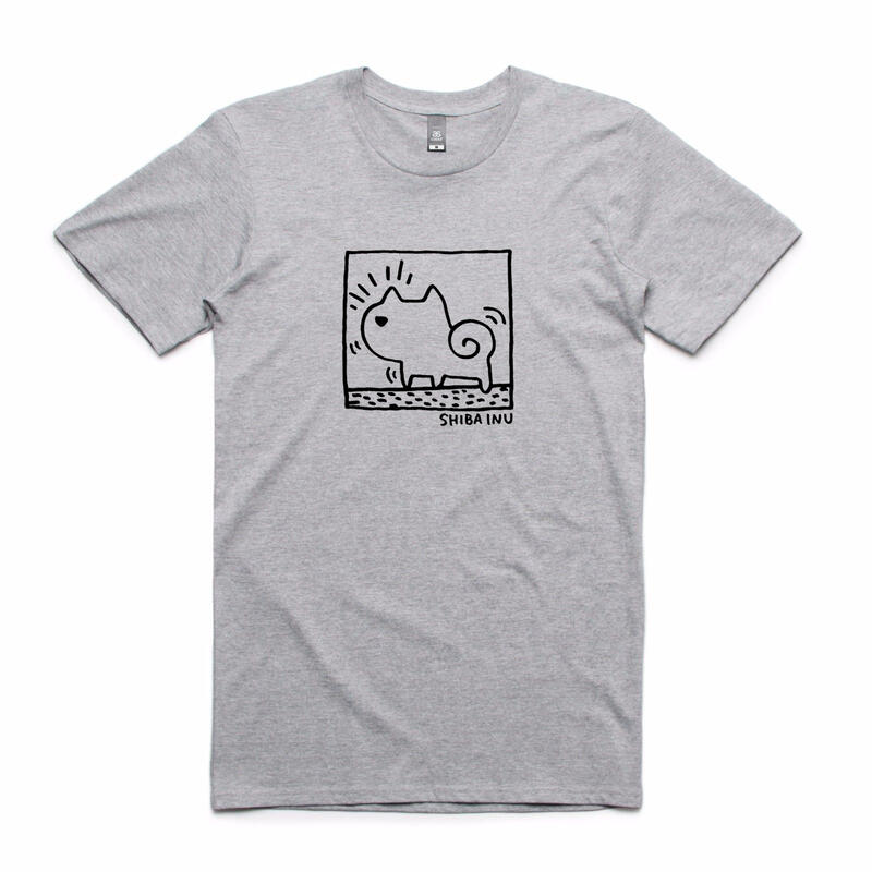 Shiba Inu 短袖T恤 2色 狗 柴犬 插圖 設計 毛小孩 班服 團體服 社團 活動 潮T