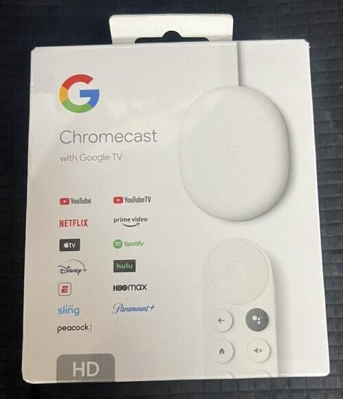 [台北現貨-免運] 全新 HD 版 (非4K) Chromecast Google TV HD 四代 繁中 + 搖控器
