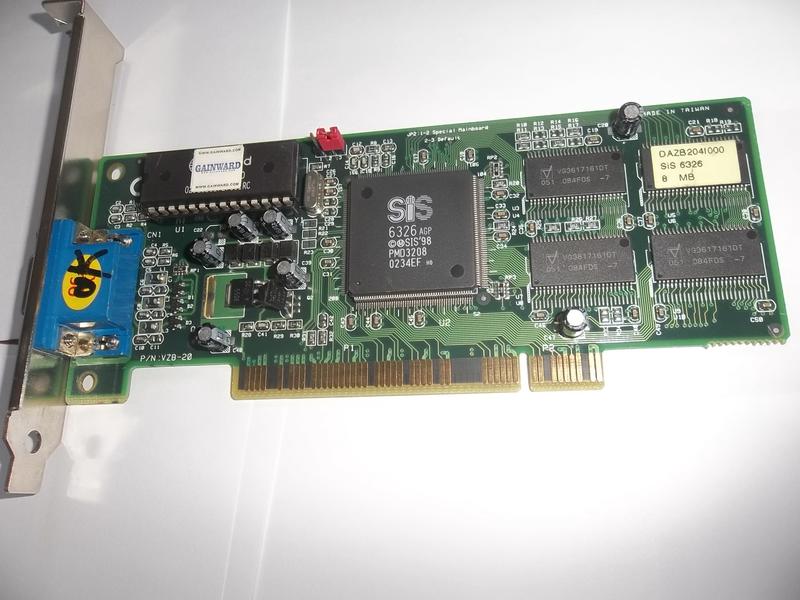 PCI介面,8M顯示卡,SIS6326晶片,稀有良品