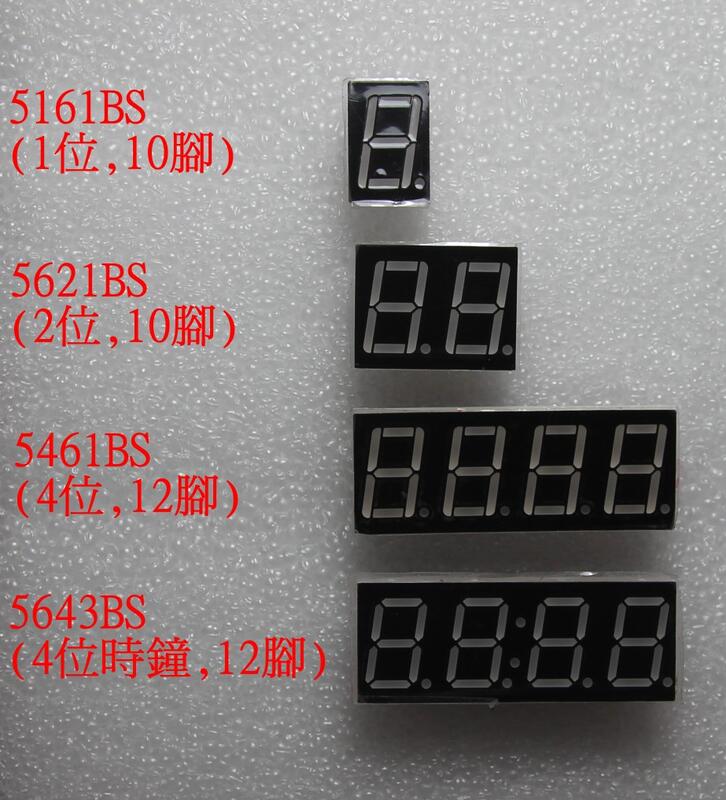 【ee8088賣場】七段顯示器 數字LED 0.56英寸 1位/2位/4位/4位時鐘 共陽 紅光 (現貨)
