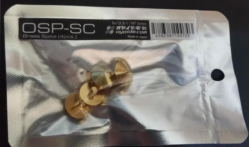 【UP Music】日本Oyaide OSP-SC黃銅腳錐 一組四入 / OCB-1可參考 / M4螺絲
