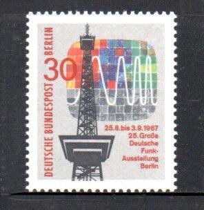 【流動郵幣世界】德國(柏林)1967年第25屆德國廣播電視展在柏林舉行郵票