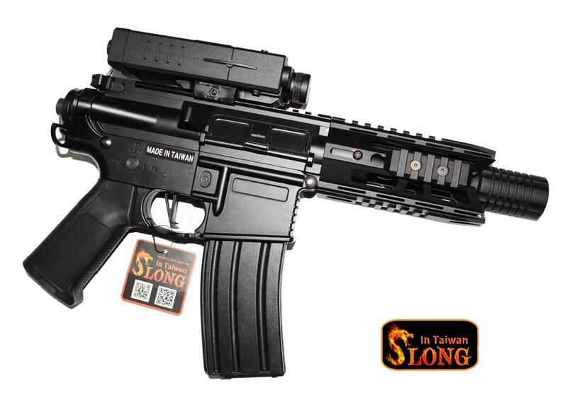 JHS（（金和勝 槍店））刷卡分12期0利率 神龍 SLONG 全金屬 M4 CQB 電動槍 SL-SN-6Q
