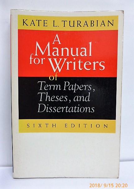 A Manual for Writers of Term Papers, Theses,  L2