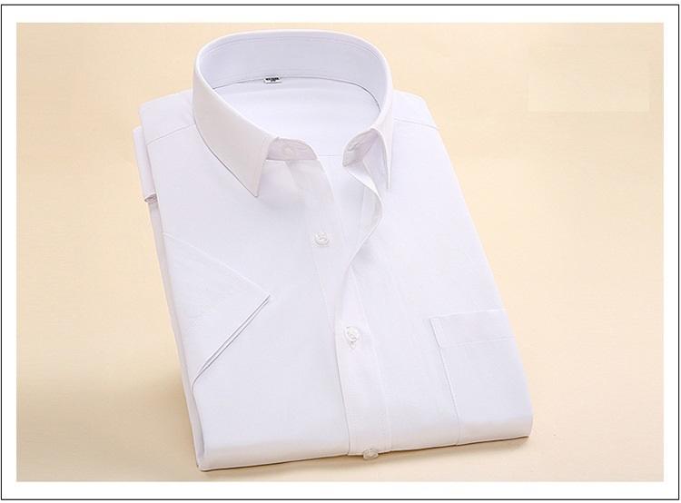 【平價服飾】【短袖襯衫】 年輕人上班族襯衫 免燙防皺 男生襯衫 純白色
