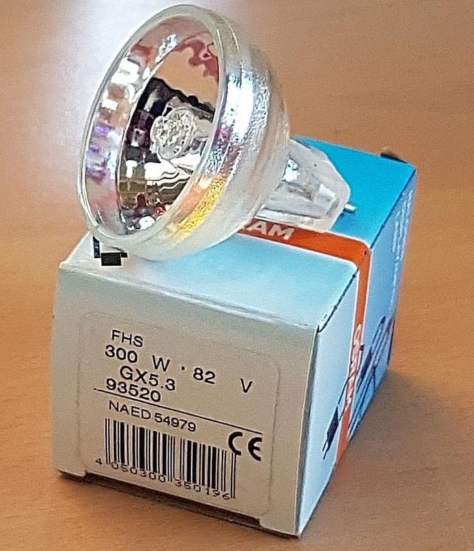 OSRAM 歐司朗 FHX 93520 300W 82V GX5.3 鹵素燈泡 杯燈 儀器燈泡 幻燈機 顯微鏡 投影機
