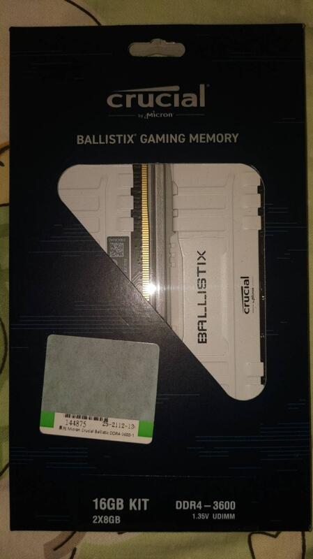 美光Micron E-Die Crucial Ballistix DDR4-3600 記憶體 雙通道 8G+8G 16G | 露天市集 | 全 ...