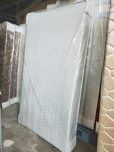 【NEW HOUSE 平價商店】高CP值白色進口3D緹花布 冬夏型 3.5尺硬式彈簧床墊 3.5x6.2尺單人加大彈簧床
