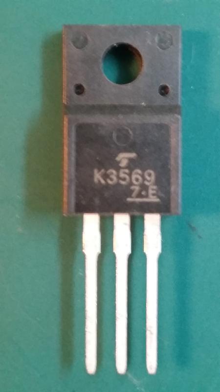 庫存樣品 TOSHIBA 2SK3569_600V 10A 45W MOSFET(π-MOSVI)_SC-67