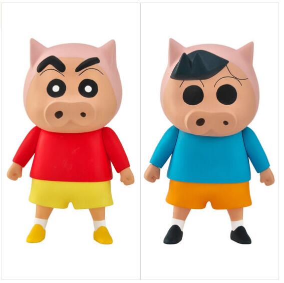 日版 萬代 魂商店 蠟筆小新 肥嘟嘟左衛門 小新 風間 PVC 完成品 露天市集 全台最大的網路購物市集