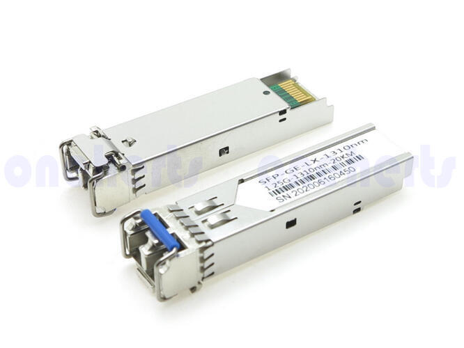 萬赫 現貨供應 SFP-GE-LX 1310nm SMF 20km GBIC 光纖模塊 單模雙工 1.25G單模設備