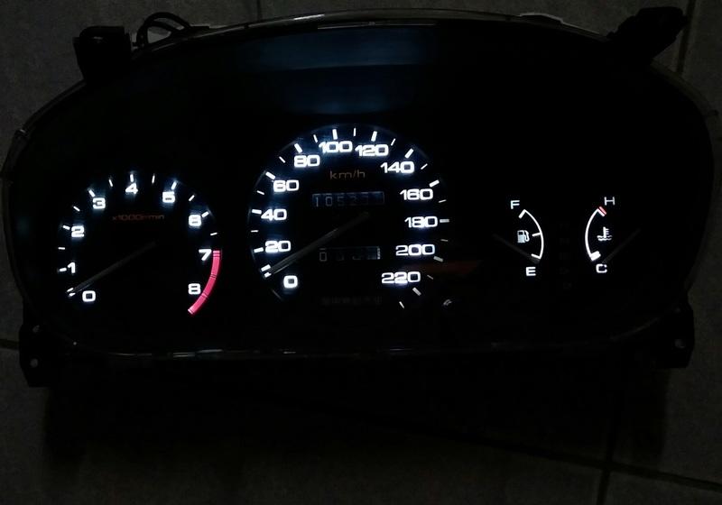 Honda k8 civic 自排/手排儀錶 白光LED (舊表交換折500)
