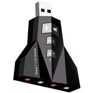 【昕の電】太空梭 雙耳機雙麥克風 7.1聲道迷你3D USB音效卡 筆記本桌上型電腦音效卡 獨立晶片 混音