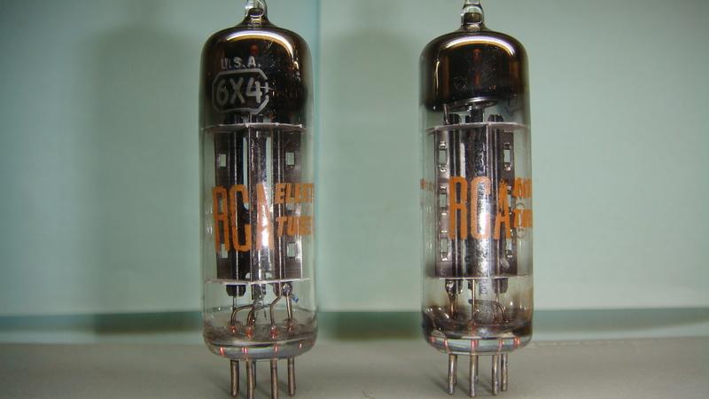 【Ro-Co Tube】真空管: 美國 RCA 6X4 整流管 ( 二支ㄧ標 ) O-getter
