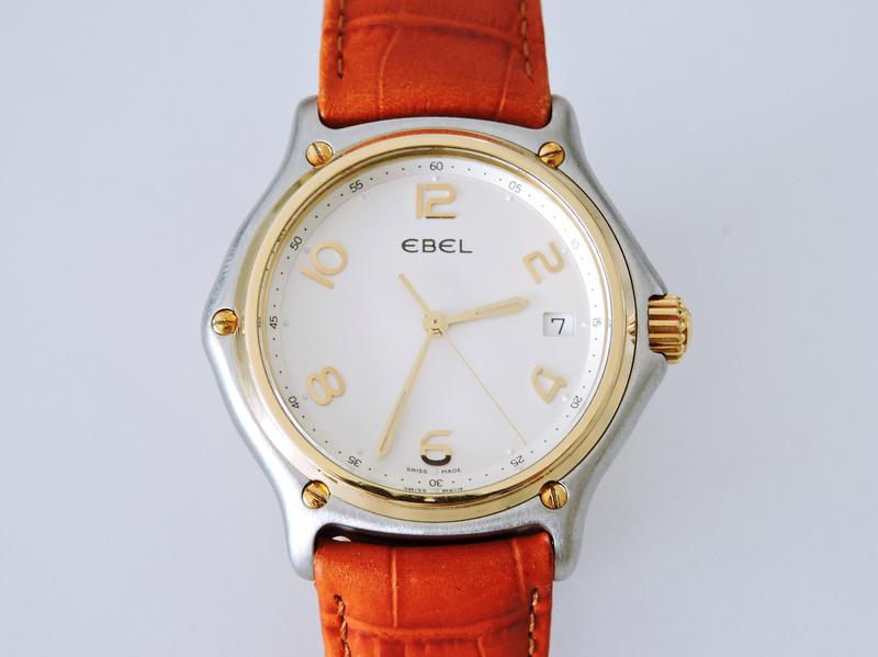 真品 正18K半金 Ebel 玉寶 典藏時尚男性腕錶 (張曼玉代言)