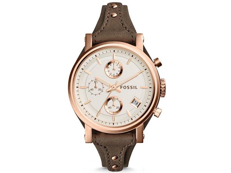【WowLook】經典 FOSSIL ES3818 女錶 手錶 玫瑰金 三眼 計時 38mm