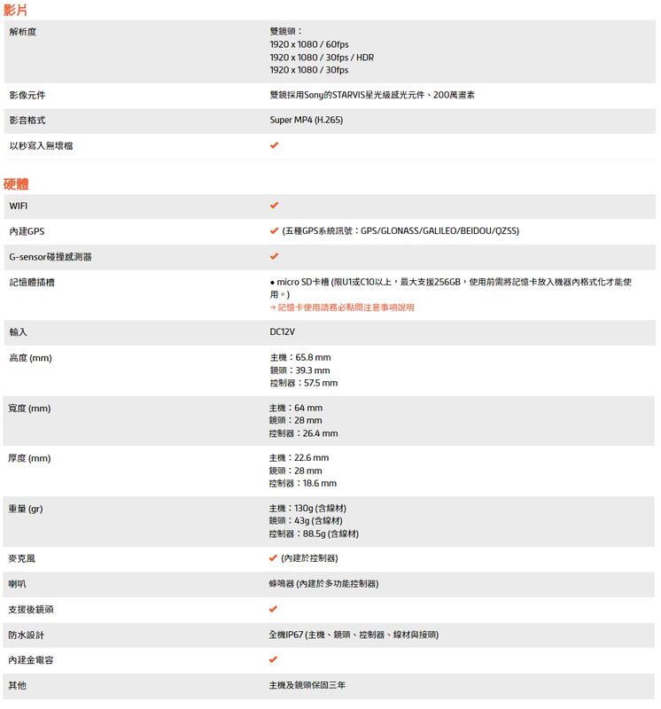 【普龍貢-實體店面】MIO MiVue™ M820WD 機車用 行車記錄器 HDR 星光級雙鏡頭 內建旅程 縮時錄影