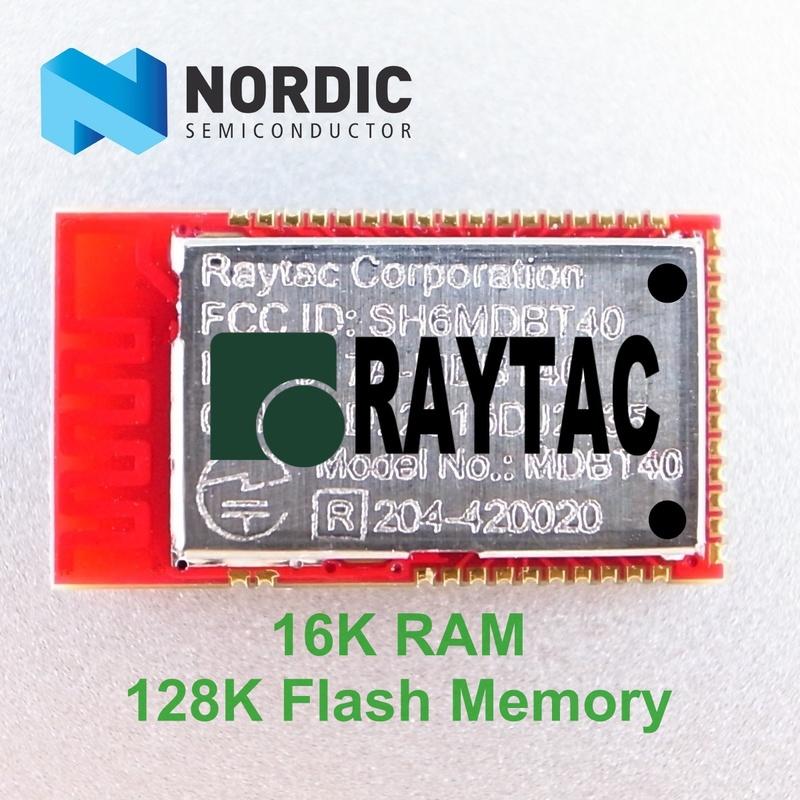 nRF51822 128K Flash模組BLE Module藍牙4.2BT4.2 RaytacMDBT40P