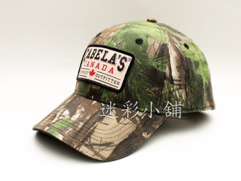 加拿大品牌 Cabela's  仿生迷彩帽 叢林偽裝 狩獵帽 釣魚帽 棒球帽