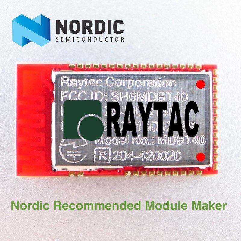 nRF51822模組NordicBLE Module藍牙4.2BT4.2BT4.1BT4.0RaytacMDBT40P