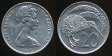 【全球郵幣】紐西蘭1976年20 cents 20分 New Zealand coin  英國伊莉莎白二世女王肖像 AU