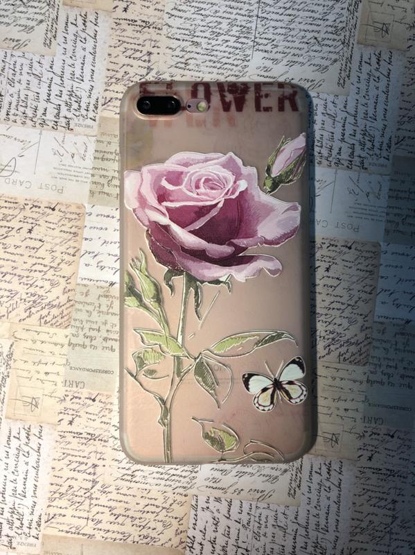 [Aphrodite] iPhone ＂綻放玫瑰 ＂ 浮雕彩繪手機殼-iPhone 6、6s、7、8&X