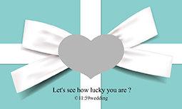 ❤11:59Wedding❤公版刮刮卡CB01【TiffanyBlue-禮盒】Tiffany藍 婚禮遊戲 婚禮活動卡刮刮