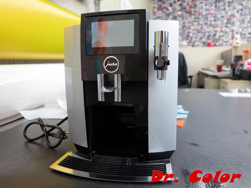 Dr. Color 玩色專業汽車包膜 Jura S8 咖啡機包膜_亮面carbon/細紋自體修復透明犀牛皮/前擋防爆膜